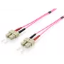 Equip cable de conexión de fibra óptica SC/SC, OM4, 1m