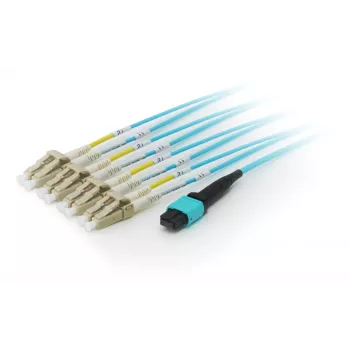 Equip cable de conexión de fibra óptica trunk MTP/MTP, OM4, 5m, 5 m, OM4, MTP, 4x LC