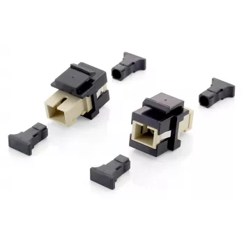 Equip adaptador keystone de fibra óptica, SC simplex