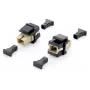 Equip adaptador keystone de fibra óptica, SC simplex