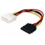 Cable de alimentación interno SATA Equip, Molex (4 pines), SATA 15 pines, 0,15 m, conector macho, recto, recto