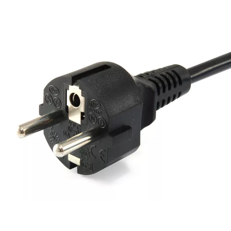 Cable de alimentación Equip 112151, negro, 3 m, conector de red tipo F, conector hembra C5