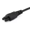 Cable de alimentación Equip 112151, negro, 3 m, conector de red tipo F, conector hembra C5