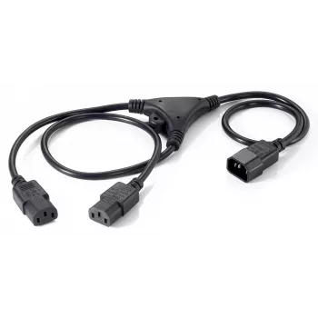 Cable en Y de alimentación Equip 112210 1,6 m C14 a 2x C13