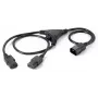 Cable en Y de alimentación Equip 112210 1,6 m C14 a 2x C13