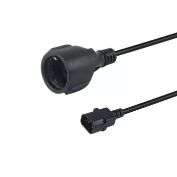 Cable de alimentación Equip 112106 negro 0,25 m IEC C14 CEE7/3