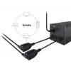 Cable de alimentación Equip 112106 negro 0,25 m IEC C14 CEE7/3