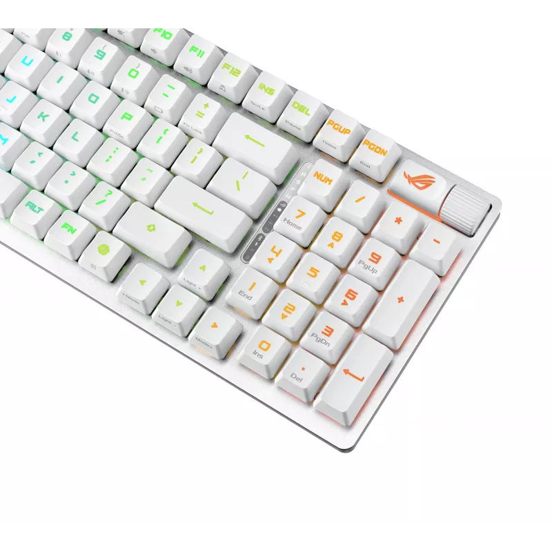 Teclado gaming ASUS ROG Strix Scope II 96 RX Wireless USB + RF inalámbrico + Bluetooth blanco