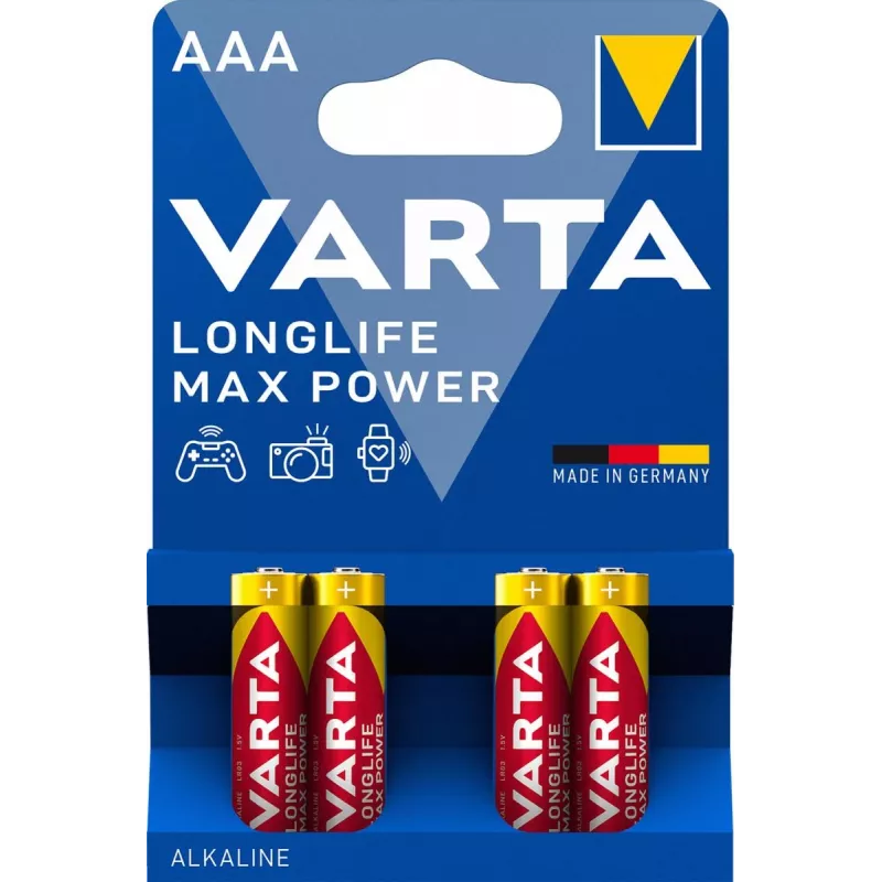 Pila VARTA Longlife Max Power Micro AAA LR03 1x4