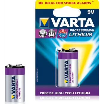 Pila desechable de litio VARTA 9V