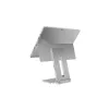 Soporte elevado Kensington para Surface, Platino, Aluminio, Goma, Poliuretano termoplástico (TPU), Zinc, 126,4 mm, 139,3 mm, 193 mm, 612 g