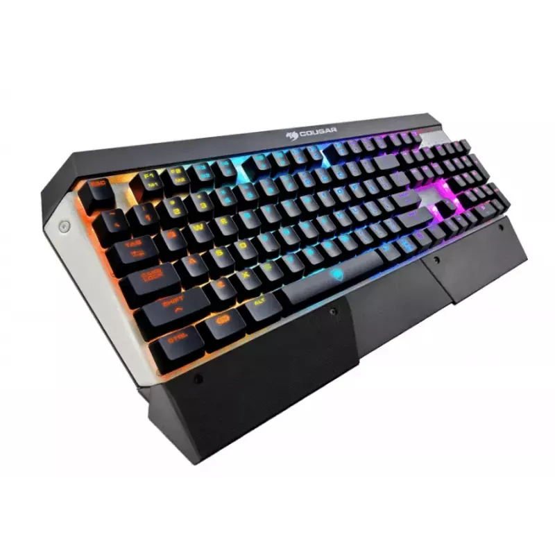 COUGAR CGR-WM1MB-ATR Teclado Gaming USB QWERTY Inglés Aluminio, Negro