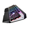 COUGAR CGR-WM1MB-ATR Teclado Gaming USB QWERTY Inglés Aluminio, Negro