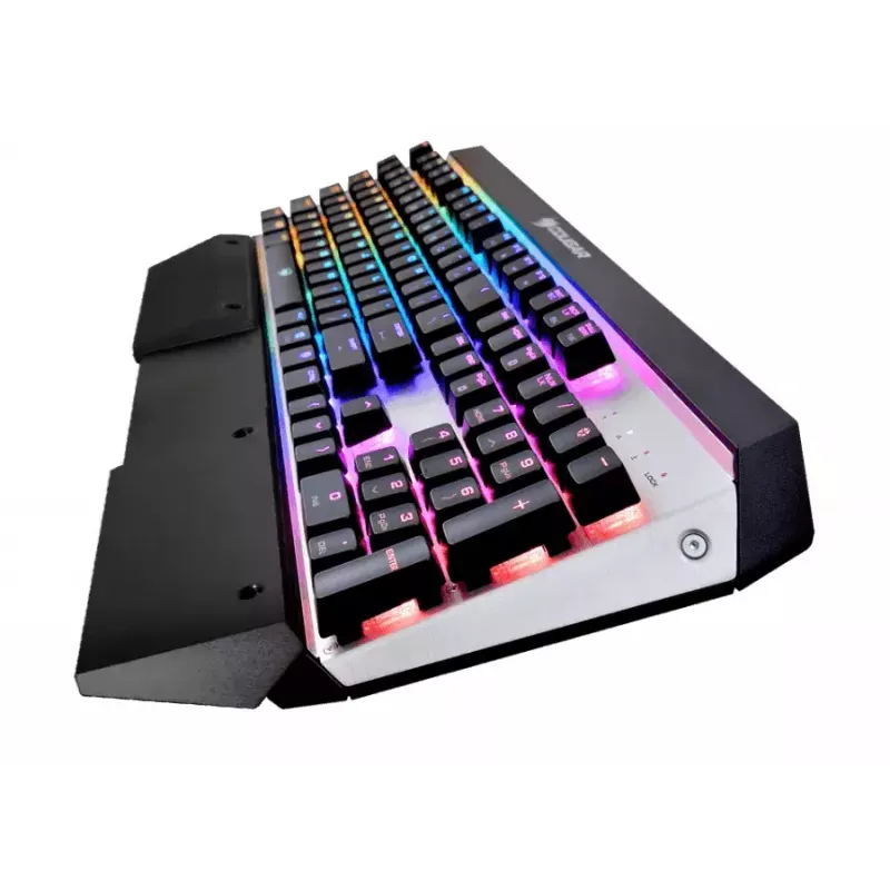 COUGAR CGR-WM1MB-ATR Teclado Gaming USB QWERTY Inglés Aluminio, Negro