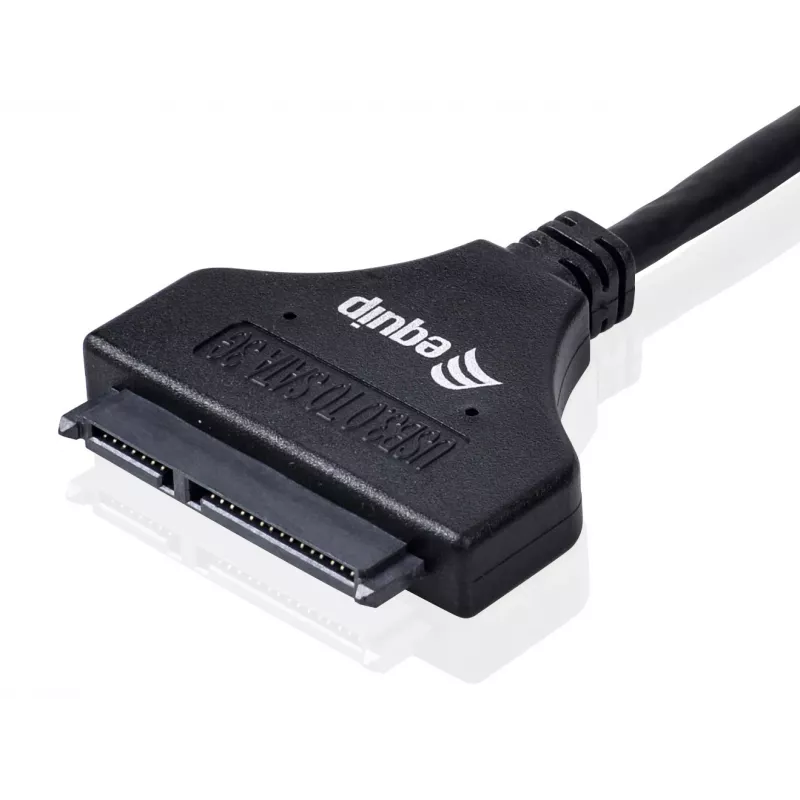 Adaptador Equip USB 3.0 a SATA, Negro, 5 Gbit/s, CE, 50 mm, 9,5 mm, 550 mm
