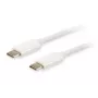 Cable Equip Platinum USB Type-C, 2 m, USB C, USB C, USB 3.2 Gen 2 (3.1 Gen 2), 10 Gbit/s, Blanco
