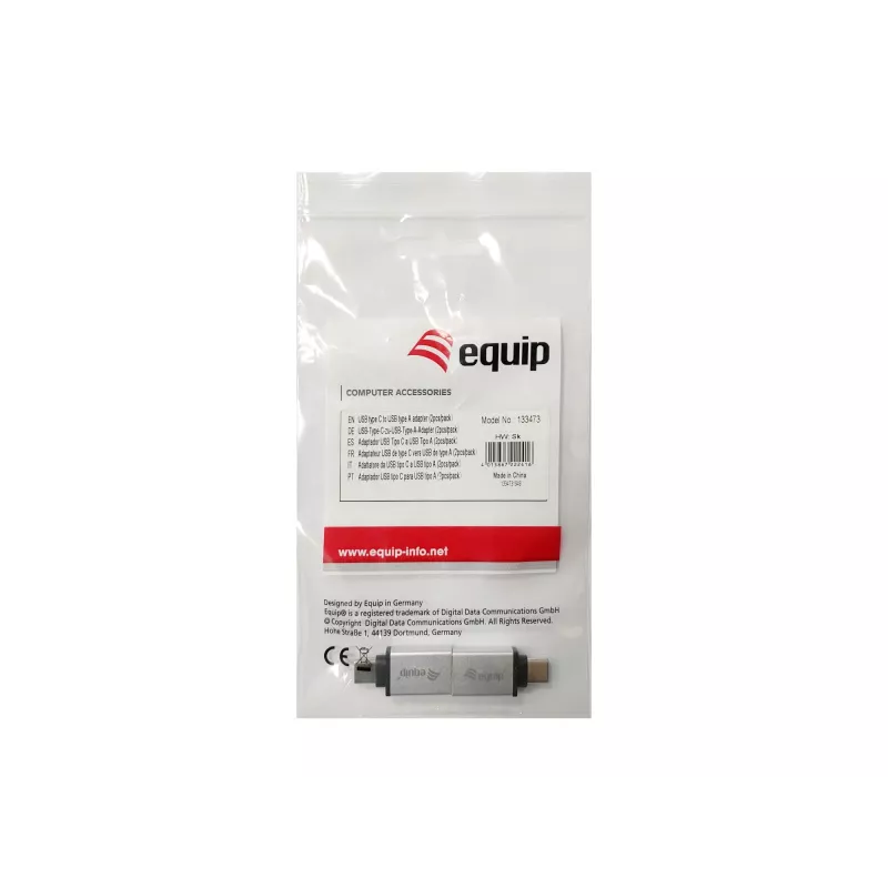 Adaptador USB Type-C a USB Type-A Equip 133473