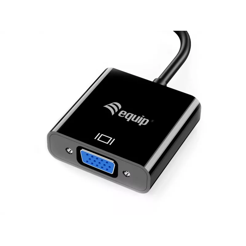 Adaptador Equip USB 3.0 a VGA, 3.2 Gen 1 (3.1 Gen 1), USB Type-A, salida VGA (D-Sub), 1920 x 1080 píxeles