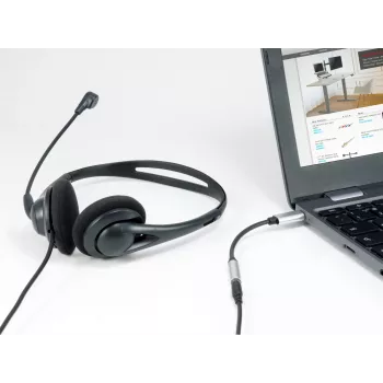 Adaptador DAC de audio USB-C a 3,5 mm Equip