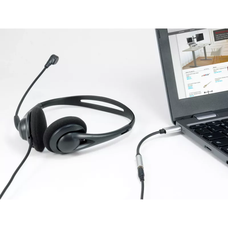Adaptador DAC de audio USB-C a 3,5 mm Equip