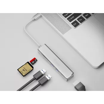 Adaptador multifunción 5 en 1 USB-C Equip