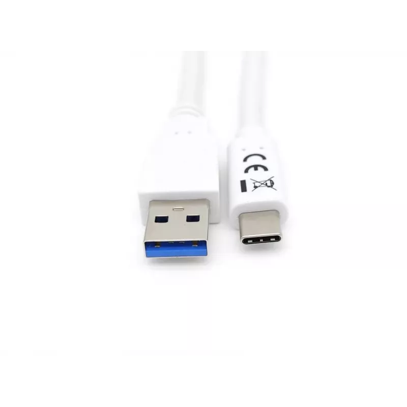 Cable Equip USB 3.2 Gen 1 Type-C a A, M/M, 1 m, 1 m, USB A, USB C, USB 3.2 Gen 1 (3.1 Gen 1), 5 Gbit/s, blanco