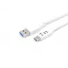Cable Equip USB 3.2 Gen 1 Type-C a A, M/M, 1 m, 1 m, USB A, USB C, USB 3.2 Gen 1 (3.1 Gen 1), 5 Gbit/s, blanco