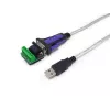 Cable adaptador Equip USB-A a serie RS-422/485 DB9, gris, 1,5 m, USB Type-A, DB-9, conector macho, conector macho