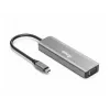 Adaptador Equip USB-C a HDMI/DisplayPort/VGA/USB, USB Type-C, salida HDMI, salida DisplayPort, salida VGA (D-Sub), 3840 x 2160 píxeles