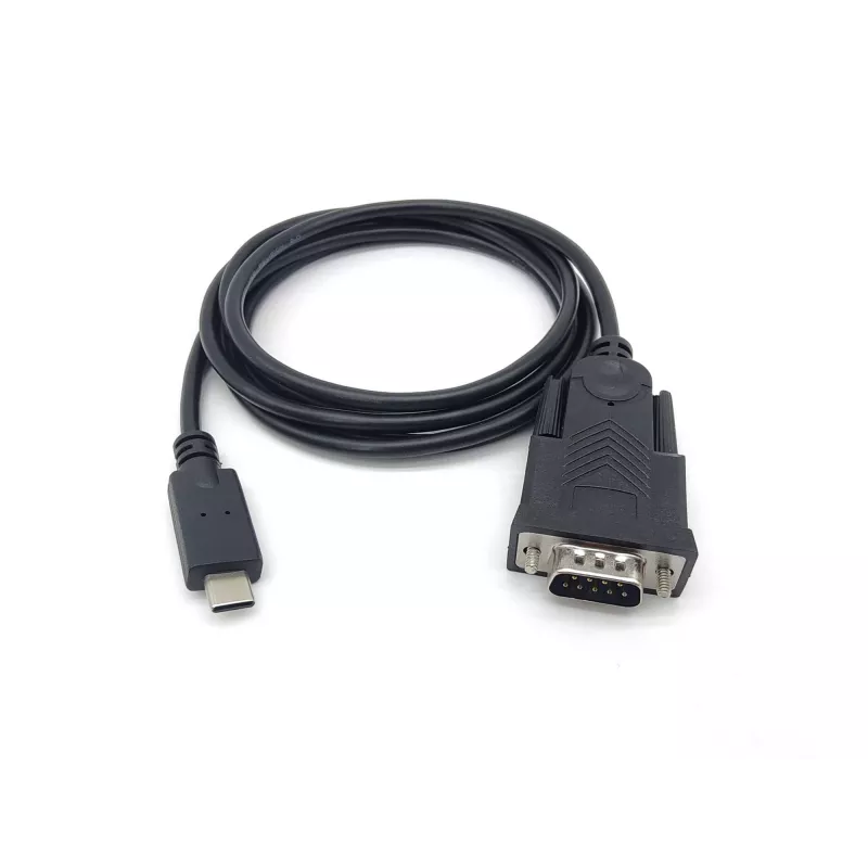 Cable Equip USB-C a serie DB9 M/M 1,5 m negro
