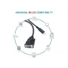 Cable Equip USB-C a serie DB9 M/M 1,5 m negro
