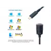 Cable Equip USB-C a serie DB9 M/M 1,5 m negro