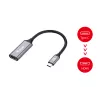 Adaptador Equip USB-C a HDMI 2.0, 4K/60Hz, 0,15 m, USB Type-C, HDMI, conector macho, conector hembra, recto