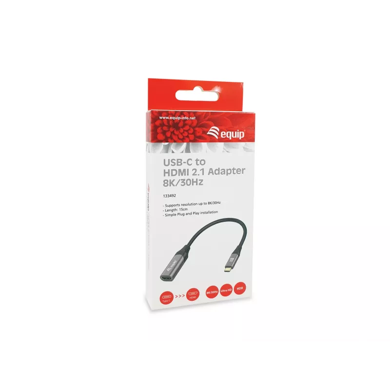 Adaptador Equip USB-C a HDMI 2.1 8K 30Hz 0,15 m