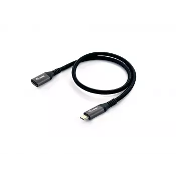 Cable alargador Equip USB 3.2 Gen 2 C a C, M/H, 0,5 m, 4K/60Hz, 10 Gbit/s
