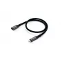 Cable alargador Equip USB 3.2 Gen 2 C a C, M/H, 0,5 m, 4K/60Hz, 10 Gbit/s