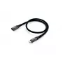 Cable alargador Equip USB 3.2 Gen 2 C a C, M/H, 1,0 m, 4K/60Hz, 10 Gbit/s