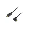 Cable en espiral Equip USB 2.0 C a C en ángulo de 90° M/M 1 m negro