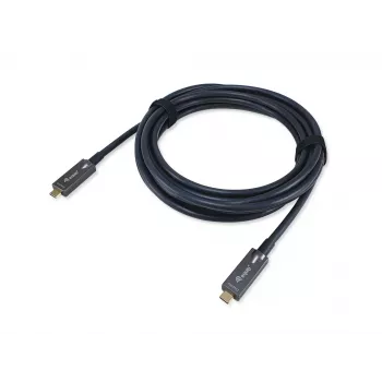 Cable óptico activo Equip USB-C a C, 10 m, 4K/60Hz, vídeo+datos+PD