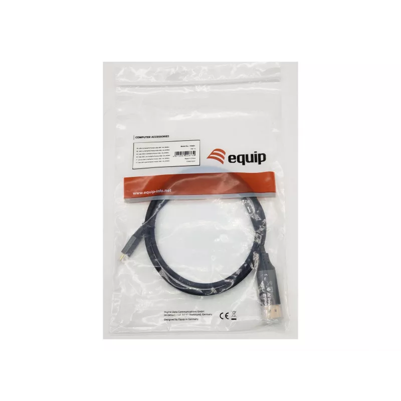 Cable premium Equip USB-C a DisplayPort, M/M, 1,0 m, 8K/60 Hz