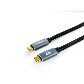 Equip USB 3.2 Gen 2 C a C cable, M/M, 2,0 m, 5A, PD 100W, 4K/60Hz, 10Gbps