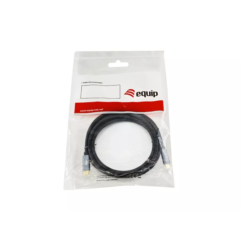 Equip USB 3.2 Gen 2 C a C cable, M/M, 2,0 m, 5A, PD 100W, 4K/60Hz, 10Gbps