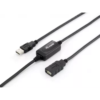 Cable alargador activo Equip USB 2.0 Type-A conector macho a conector hembra, 10 m