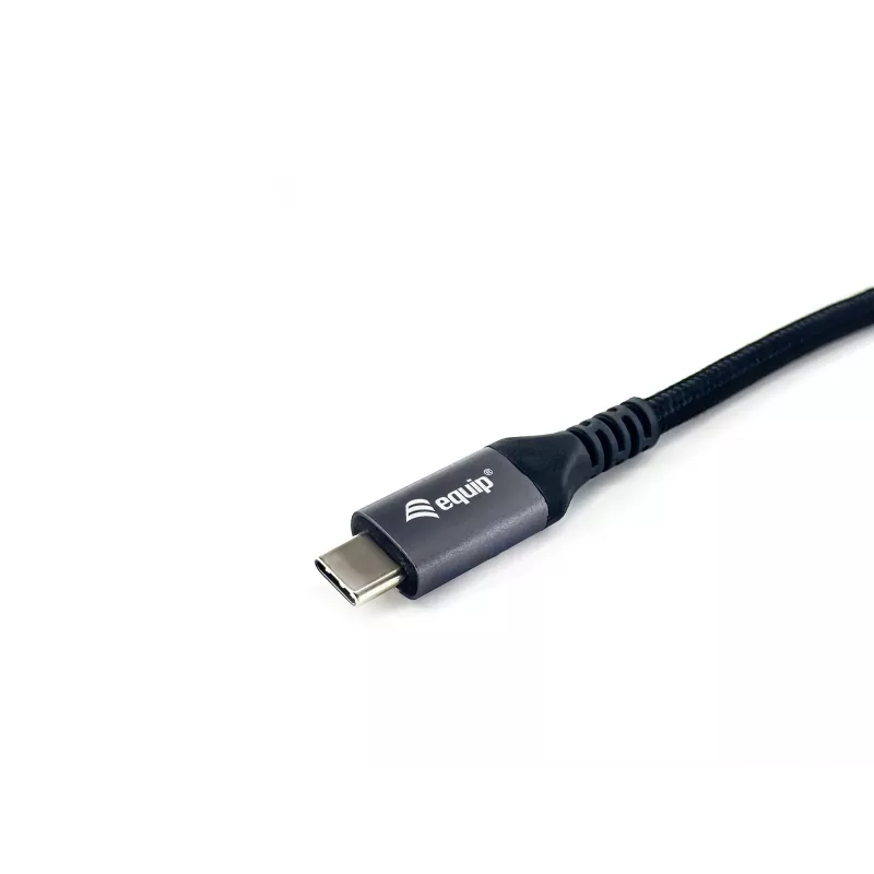 Cable Equip USB 4 Gen 3 C a C, M/M, 2,0 m, PD3.1 240 W, 8K/60 Hz, 40 Gbit/s, negro