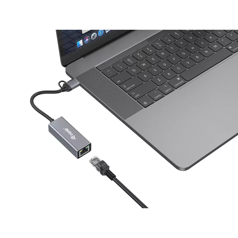 Adaptador de red Ethernet 2,5 Gigabit USB-C (USB-C+A) Equip