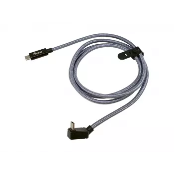 Cable Equip USB 3.2 Gen 2x2 C a C con conector en U, 2,0 m, negro, M/M, PD240W, 4K/60Hz, 20 Gbps