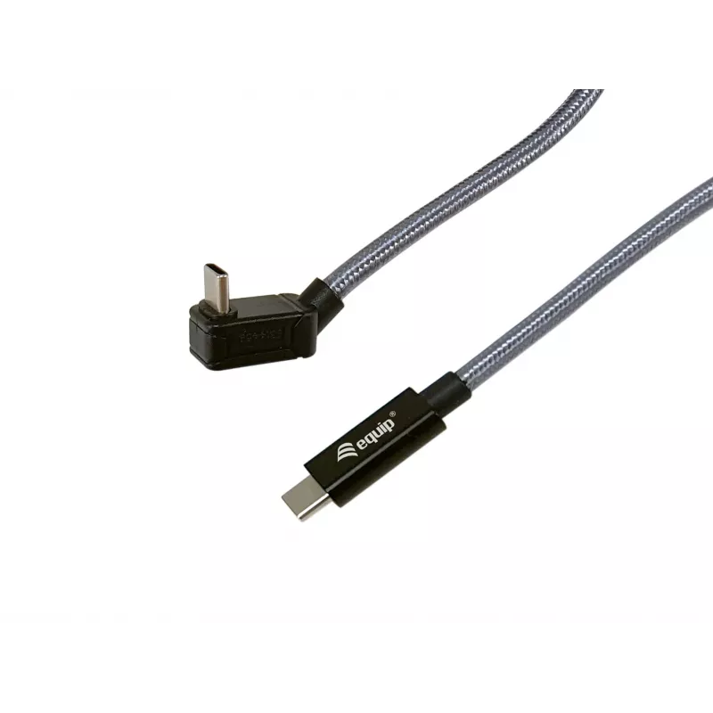 Cable Equip USB 3.2 Gen 2x2 C a C con conector en U, 3,0 m, negro, M/M, PD240W, 4K/60Hz, 20 Gbps