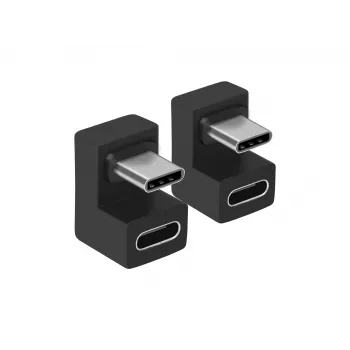 Adaptador USB-C en ángulo U Equip 133476 10Gbps PD 100W pack de 2