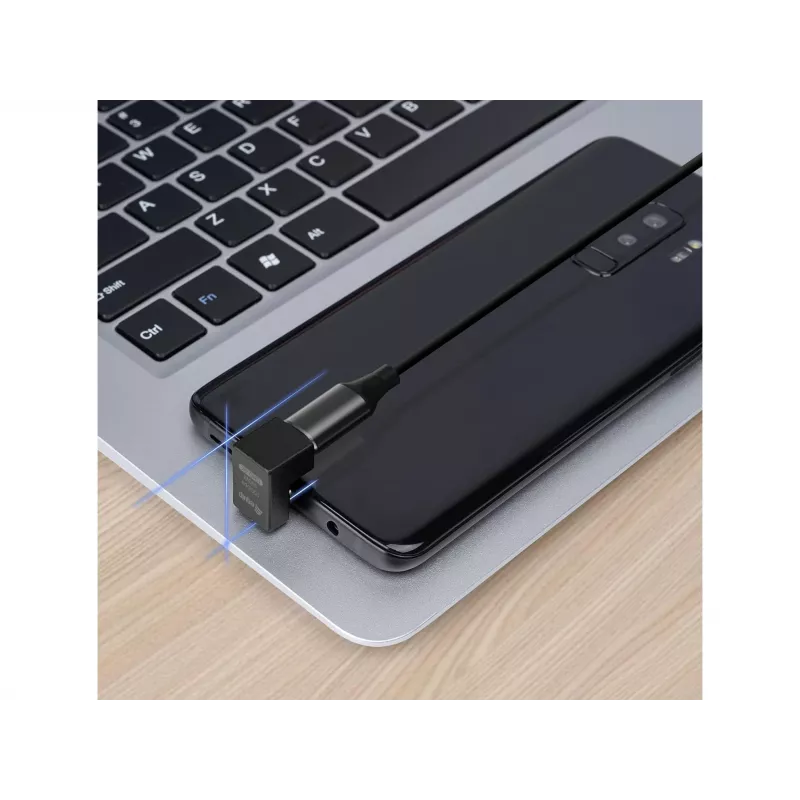 Adaptador USB-C en ángulo U Equip 133476 10Gbps PD 100W pack de 2