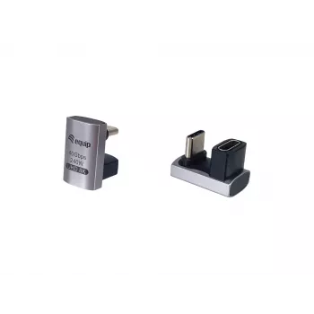 Adaptador USB 4 C a C con conector en U Equip 133477 40 Gbit/s PD 240 W pack de 2